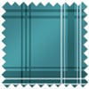 Montrose (Blackout), Tartan Teal - Motorised Roller Blind
